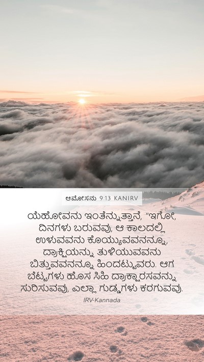 ಆಮೋಸನು 9:13 KANIRV Bible Verse Image