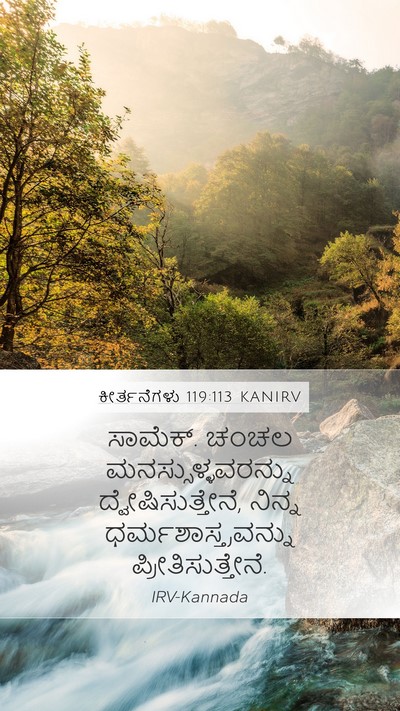 ಕೀರ್ತನೆಗಳು 119:113 KANIRV Bible Verse Image