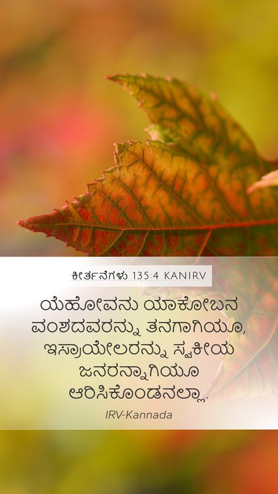 ಕೀರ್ತನೆಗಳು 135:4 KANIRV Mobile Phone Wallpaper - ಯೆಹೋವನು ಯಾಕೋಬನ - Mobile Bible Verse Wallpaper