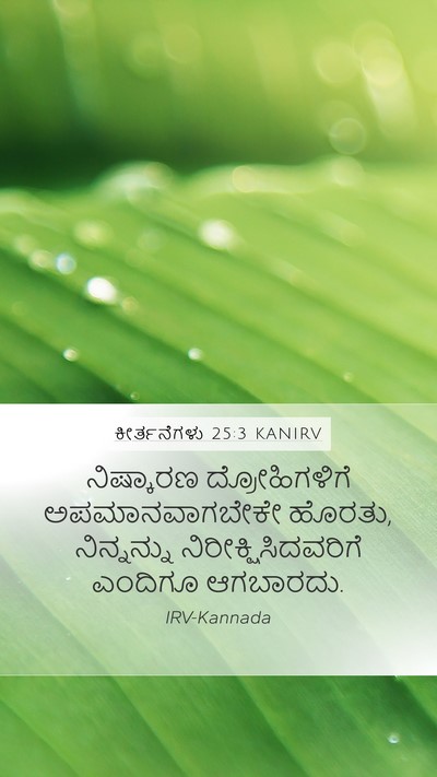 ಕೀರ್ತನೆಗಳು 25:3 KANIRV Bible Verse Image
