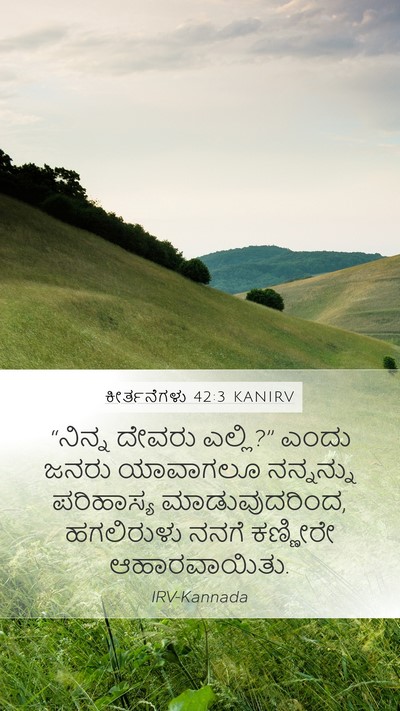 ಕೀರ್ತನೆಗಳು 42:3 KANIRV Bible Verse Image
