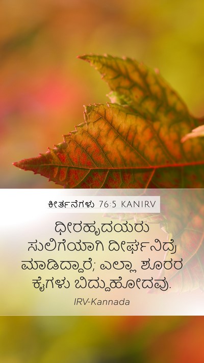 ಕೀರ್ತನೆಗಳು 76:5 KANIRV Bible Verse Image