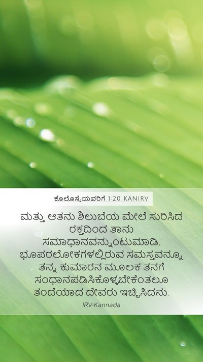 ಕೊಲೊಸ್ಸೆಯವರಿಗೆ 1:20 KANIRV Bible Verse Image