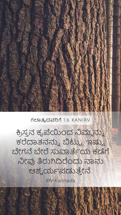ಗಲಾತ್ಯದವರಿಗೆ 1:6 KANIRV Bible Verse Image
