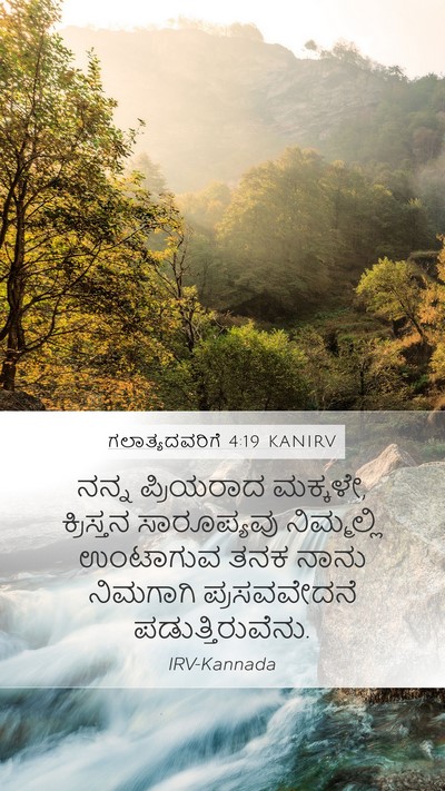 ಗಲಾತ್ಯದವರಿಗೆ 4:19 KANIRV Bible Verse Image