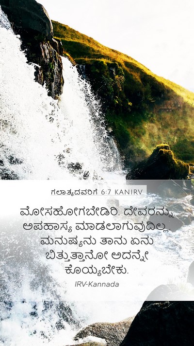 ಗಲಾತ್ಯದವರಿಗೆ 6:7 KANIRV Bible Verse Image