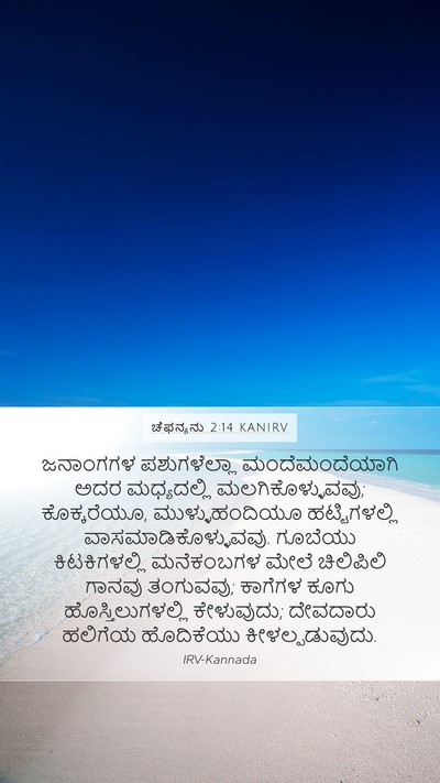 ಚೆಫನ್ಯನು 2:14 KANIRV Bible Verse Image