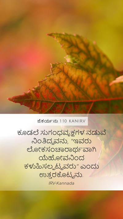 ಜೆಕರ್ಯನು 1:10 KANIRV Bible Verse Image