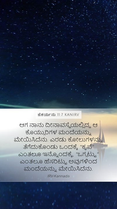 ಜೆಕರ್ಯನು 11:7 KANIRV Bible Verse Image