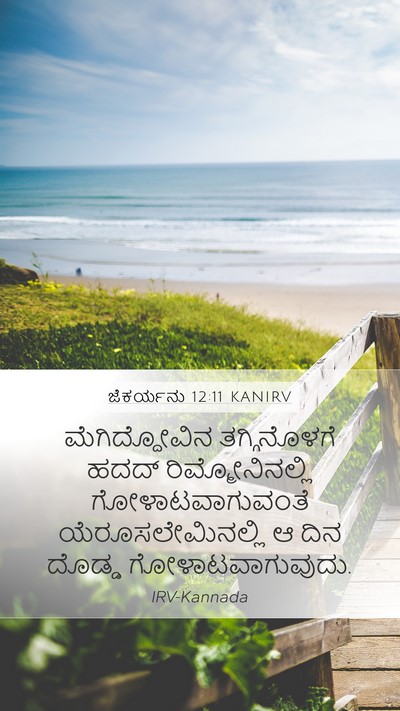 ಜೆಕರ್ಯನು 12:11 KANIRV Bible Verse Image