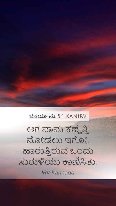 ಜೆಕರ್ಯನು 5:1 KANIRV Bible Verse Image