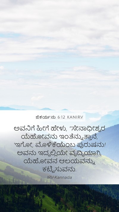 ಜೆಕರ್ಯನು 6:12 KANIRV Bible Verse Image