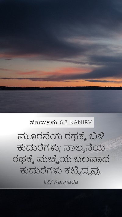 ಜೆಕರ್ಯನು 6:3 KANIRV Bible Verse Image