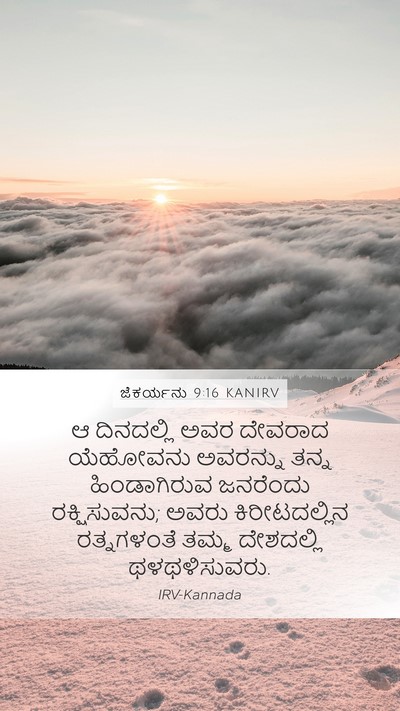 ಜೆಕರ್ಯನು 9:16 KANIRV Bible Verse Image