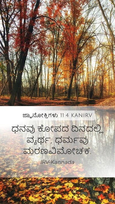 ಜ್ಞಾನೋಕ್ತಿಗಳು 11:4 KANIRV Bible Verse Image