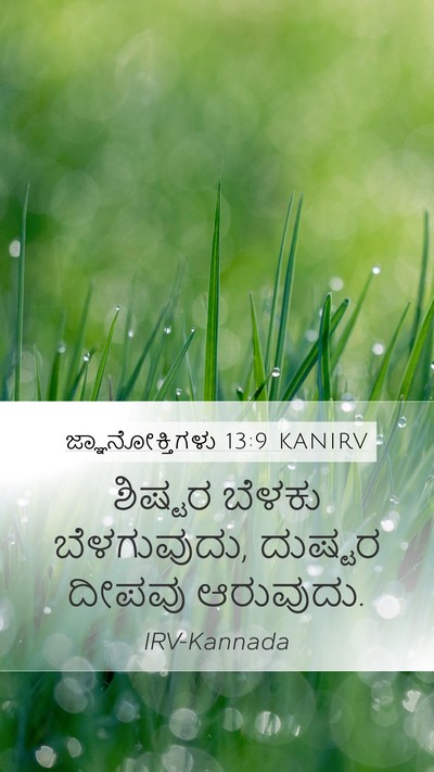 ಜ್ಞಾನೋಕ್ತಿಗಳು 13:9 KANIRV Bible Verse Image