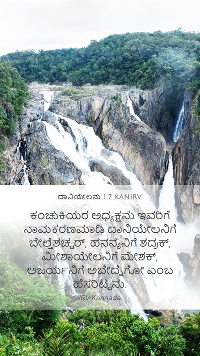 ದಾನಿಯೇಲನು 1:7 KANIRV Bible Verse Image