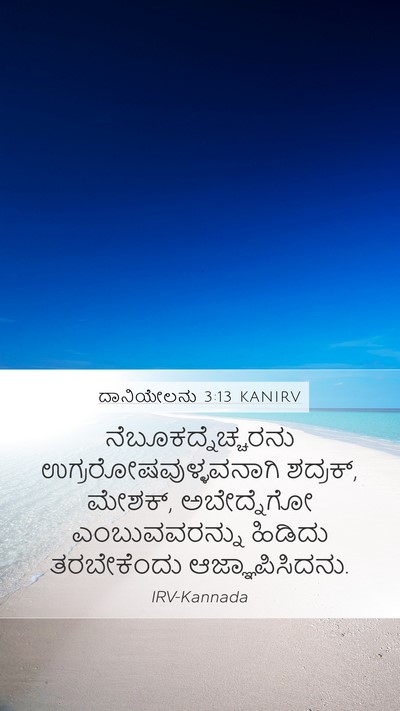 ದಾನಿಯೇಲನು 3:13 KANIRV Bible Verse Image