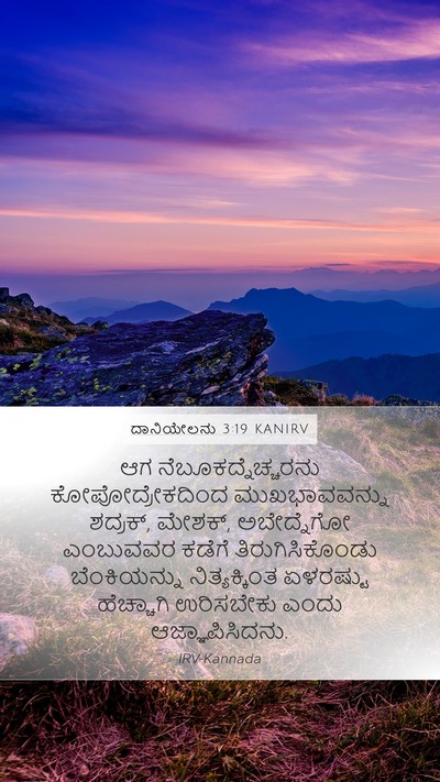 ದಾನಿಯೇಲನು 3:19 KANIRV Bible Verse Image