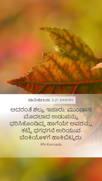 ದಾನಿಯೇಲನು 3:21 KANIRV Bible Verse Image