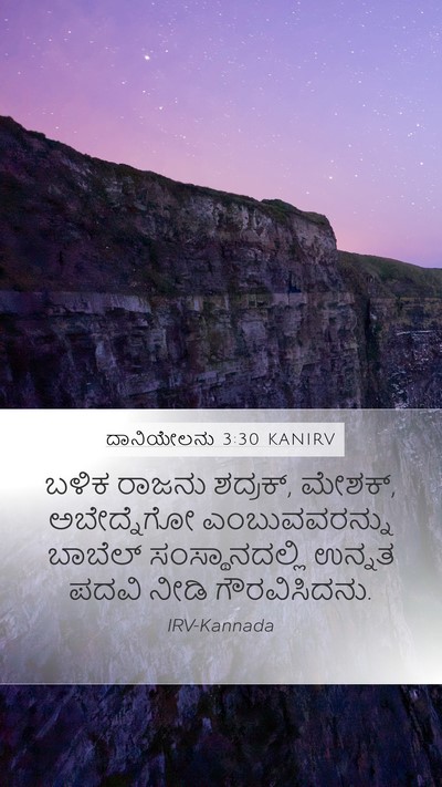ದಾನಿಯೇಲನು 3:30 KANIRV Bible Verse Image