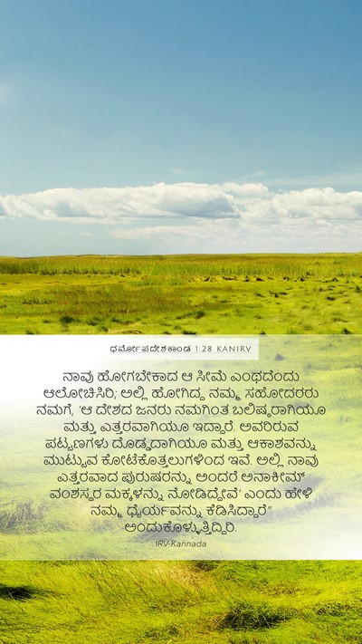 ಧರ್ಮೋಪದೇಶಕಾಂಡ 1:28 KANIRV Bible Verse Image