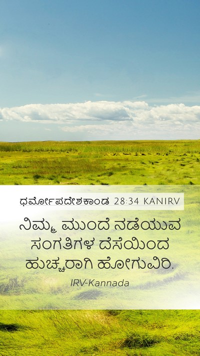 ಧರ್ಮೋಪದೇಶಕಾಂಡ 28:34 KANIRV Bible Verse Image
