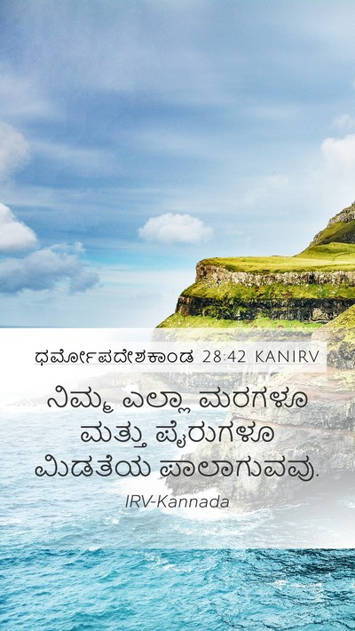 ಧರ್ಮೋಪದೇಶಕಾಂಡ 28:42 KANIRV Bible Verse Image