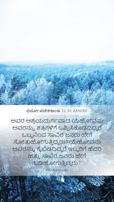 ಧರ್ಮೋಪದೇಶಕಾಂಡ 32:30 KANIRV Bible Verse Image