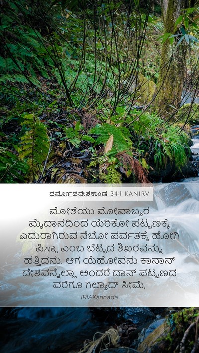 ಧರ್ಮೋಪದೇಶಕಾಂಡ 34:1 KANIRV Bible Verse Image
