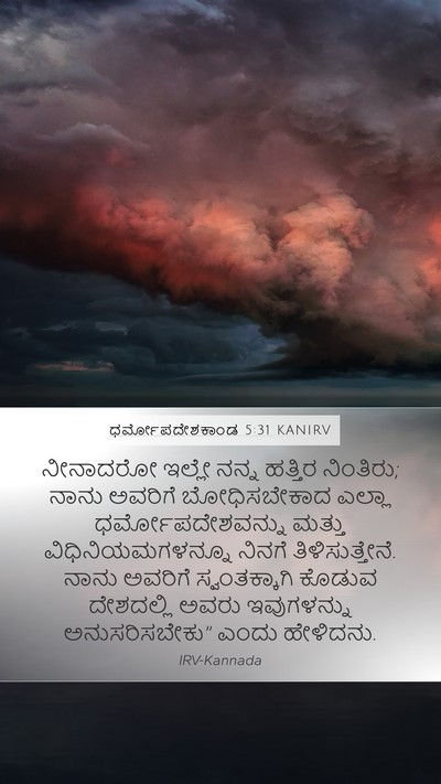 ಧರ್ಮೋಪದೇಶಕಾಂಡ 5:31 KANIRV Bible Verse Image