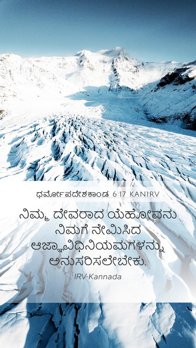 ಧರ್ಮೋಪದೇಶಕಾಂಡ 6:17 KANIRV Bible Verse Image