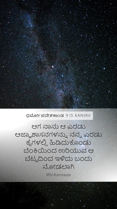 ಧರ್ಮೋಪದೇಶಕಾಂಡ 9:15 KANIRV Bible Verse Image