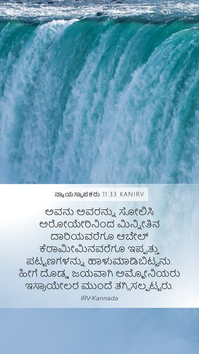 ನ್ಯಾಯಸ್ಥಾಪಕರು 11:33 KANIRV Bible Verse Image
