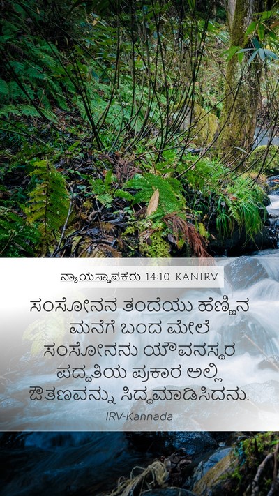 ನ್ಯಾಯಸ್ಥಾಪಕರು 14:10 KANIRV Bible Verse Image