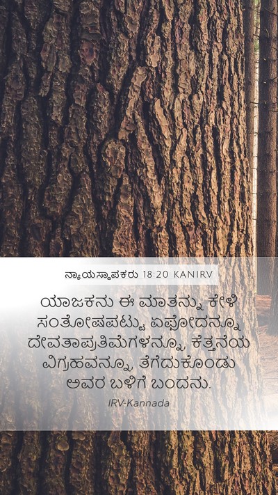 ನ್ಯಾಯಸ್ಥಾಪಕರು 18:20 KANIRV Bible Verse Image