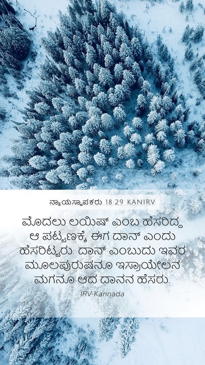 ನ್ಯಾಯಸ್ಥಾಪಕರು 18:29 KANIRV Bible Verse Image