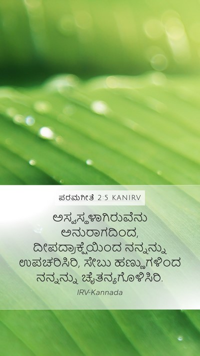 ಪರಮಗೀತೆ 2:5 KANIRV Bible Verse Image