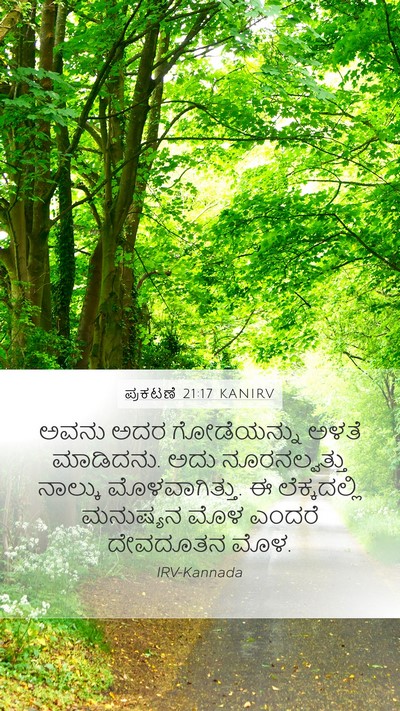 ಪ್ರಕಟಣೆ 21:17 KANIRV Bible Verse Image