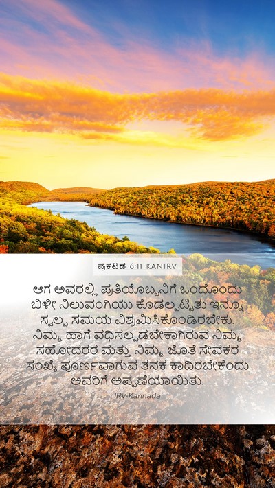 ಪ್ರಕಟಣೆ 6:11 KANIRV Bible Verse Image