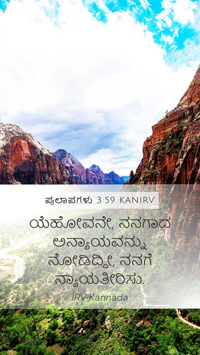 ಪ್ರಲಾಪಗಳು 3:59 KANIRV Bible Verse Image