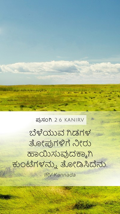 ಪ್ರಸಂಗಿ 2:6 KANIRV Bible Verse Image