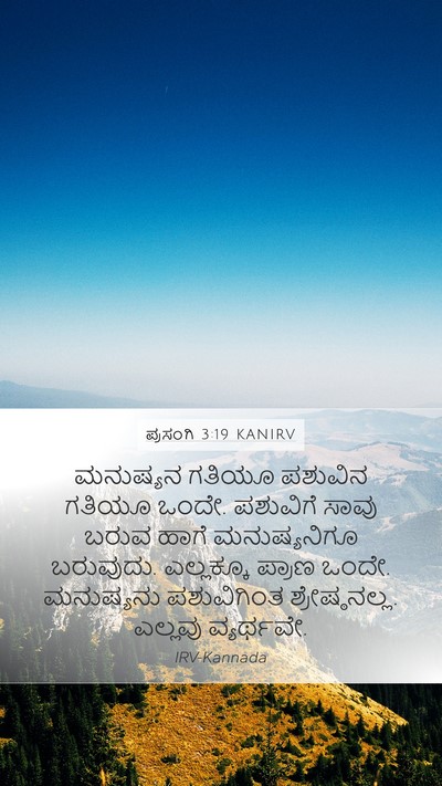 ಪ್ರಸಂಗಿ 3:19 KANIRV Bible Verse Image