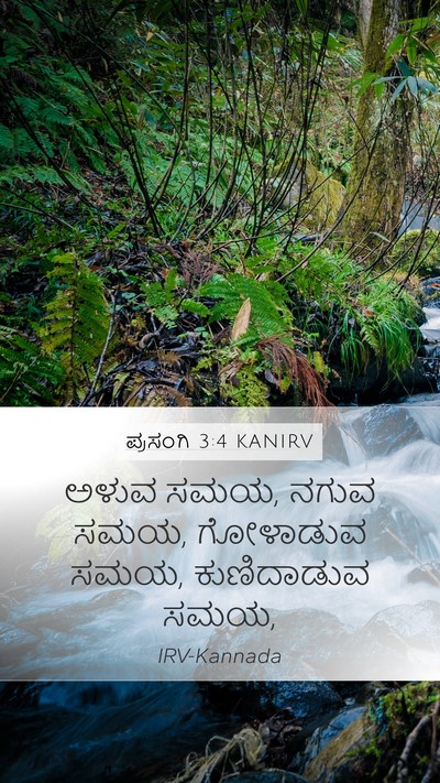 ಪ್ರಸಂಗಿ 3:4 KANIRV Bible Verse Image