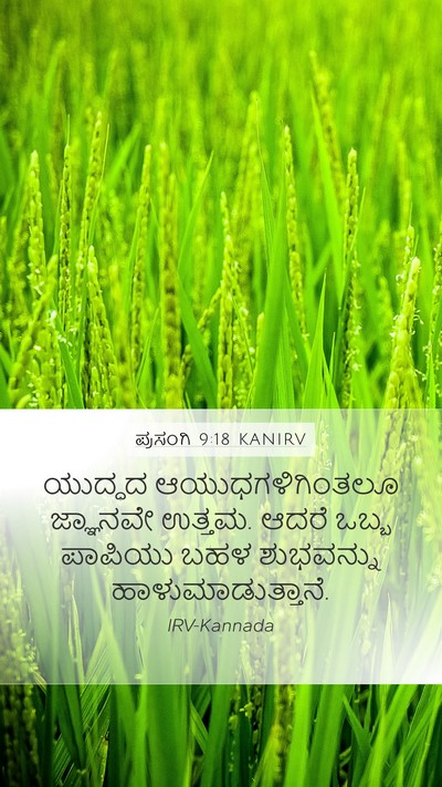 ಪ್ರಸಂಗಿ 9:18 KANIRV Bible Verse Image