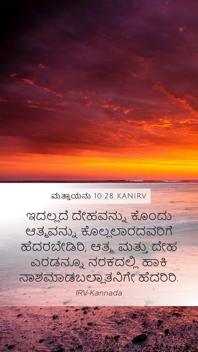 ಮತ್ತಾಯನು 10:28 KANIRV Bible Verse Image