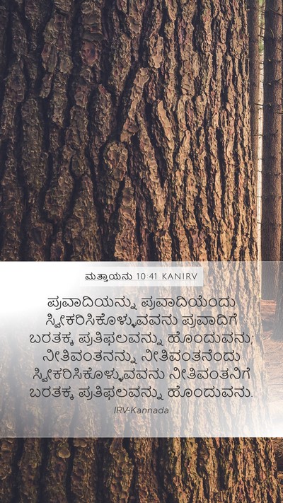 ಮತ್ತಾಯನು 10:41 KANIRV Mobile Phone Wallpaper - ಪ್ರವಾದಿಯನ್ನು - Mobile Bible Verse Wallpaper