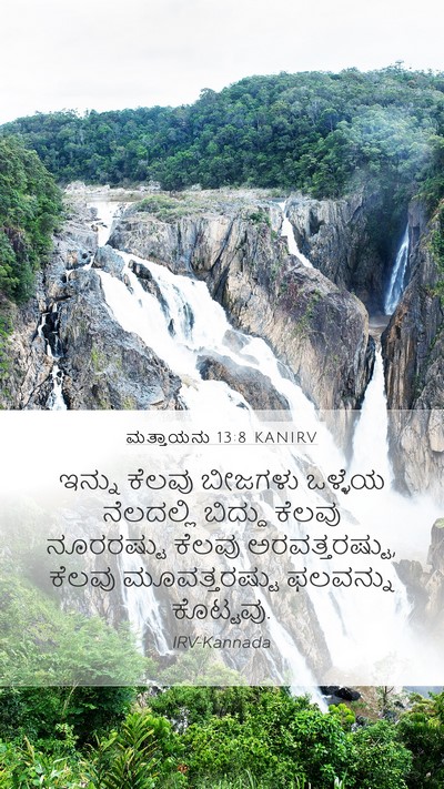 ಮತ್ತಾಯನು 13:8 KANIRV Bible Verse Image