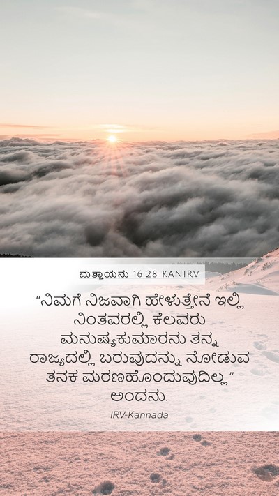 ಮತ್ತಾಯನು 16:28 KANIRV Bible Verse Image