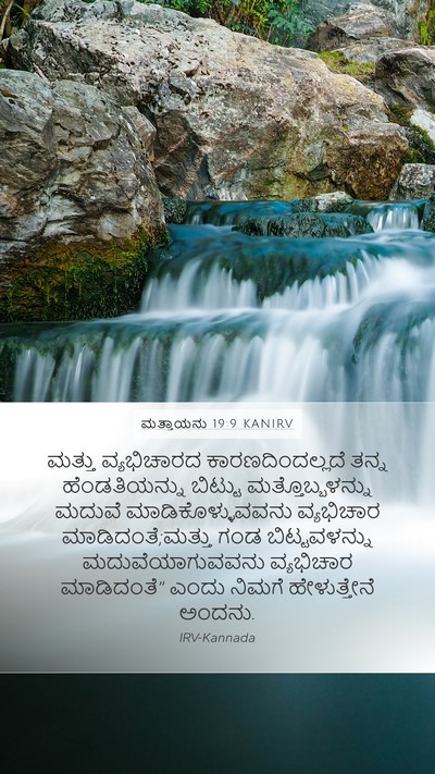 ಮತ್ತಾಯನು 19:9 KANIRV Bible Verse Image